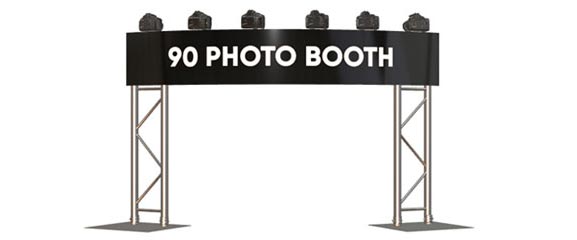 90 Degree Camera Array Photo Booth Setup