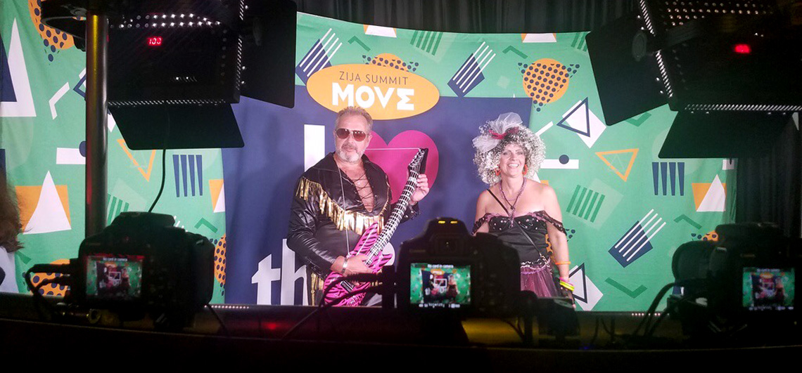 180 Photo Booth at Zija 80's Party in Orlando Florida